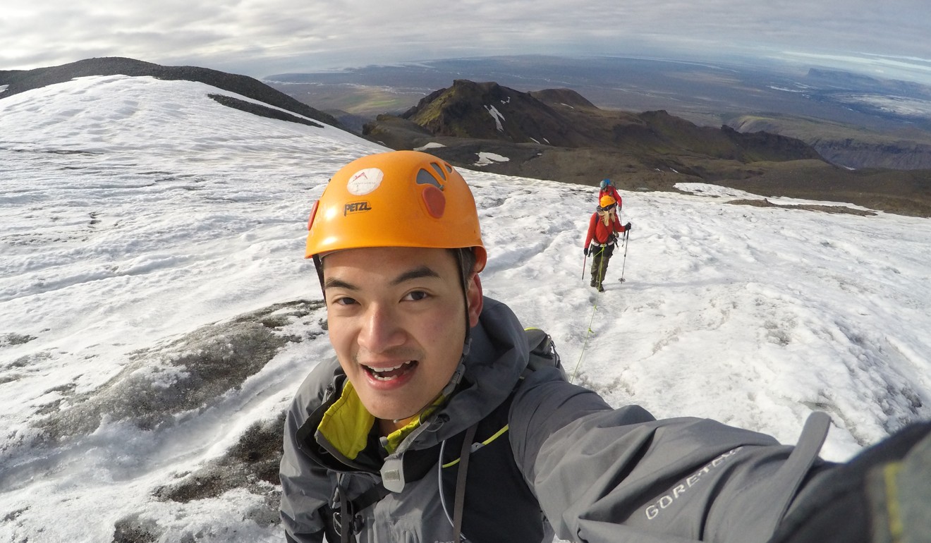 Andy Chu now loves hiking so much, he visited Iceland specifically to trek. Photo: Handout