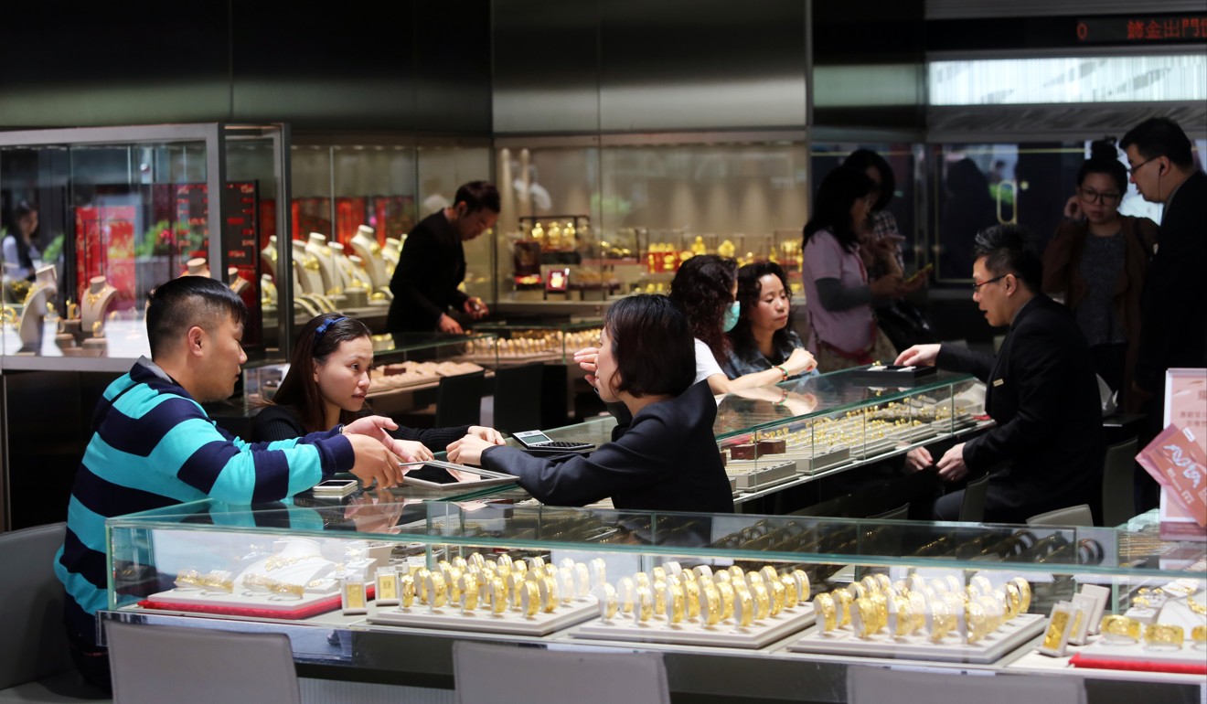 A number of jewellery shops have been targeted. Photo: SCMP