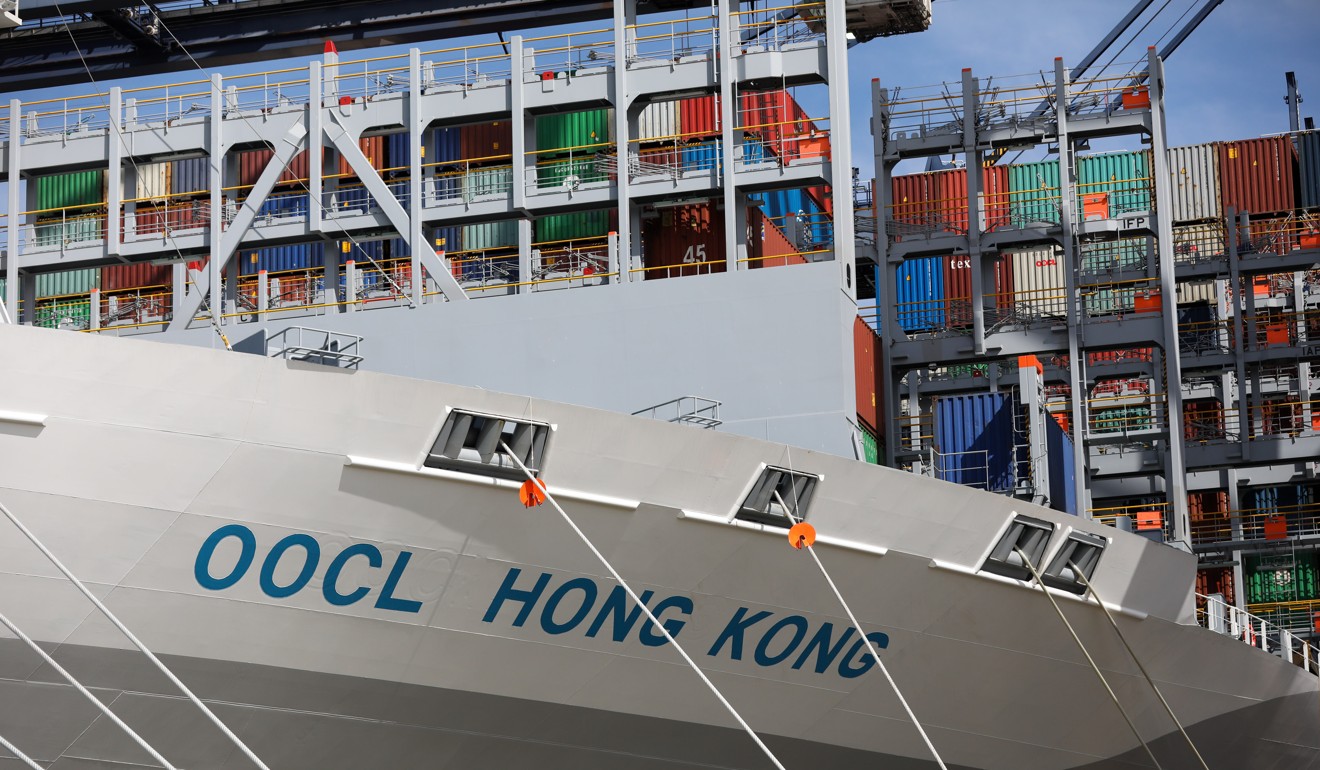 A Hong Kong cargo ship at Felixstowe in England. While Beijing has realised it should reach out more to the public in Western countries, there is now no favourable environment for doing so with the US-China trade war in full swing. Photo: Bloomberg