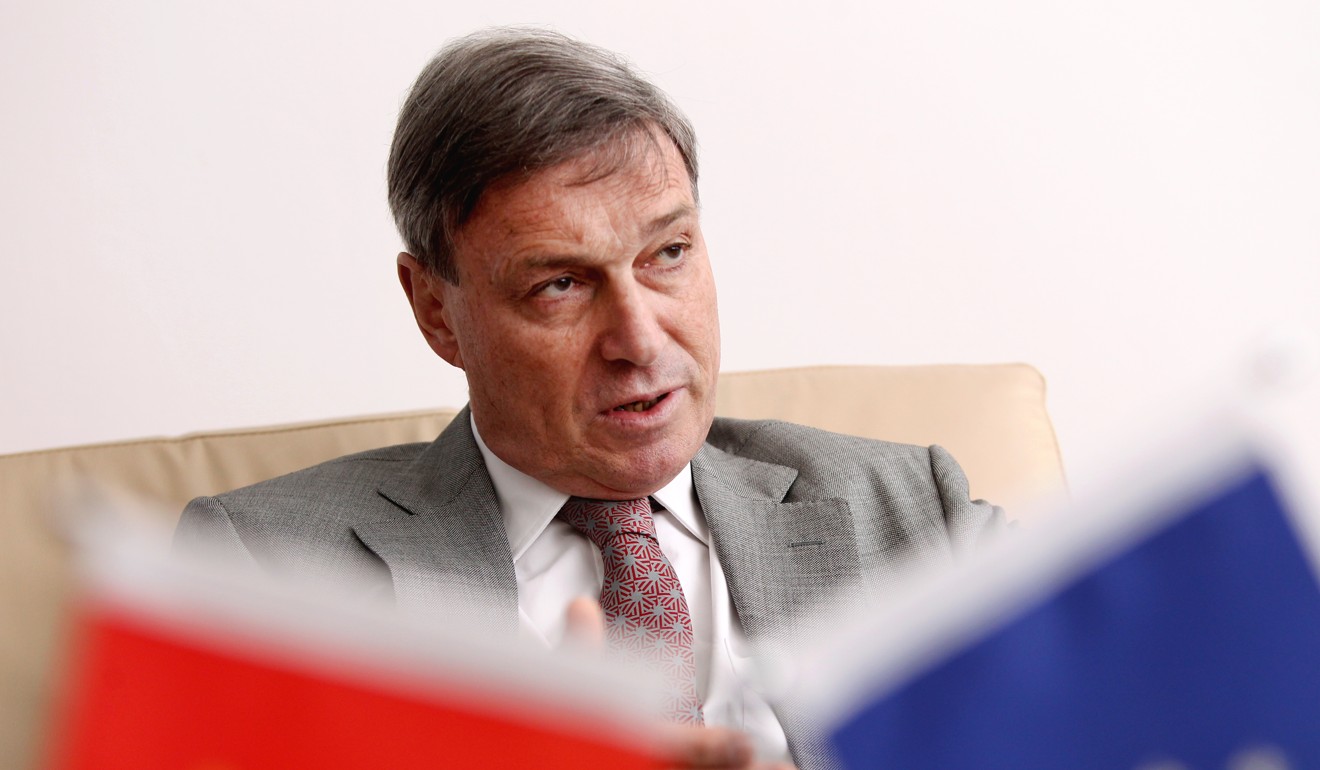 The EU’s ambassador to China, Hans Dietmar Schweisgut expects Beijing and Brussels to move closer to their first joint trade agreement. Photo: Simon Song/SCMP