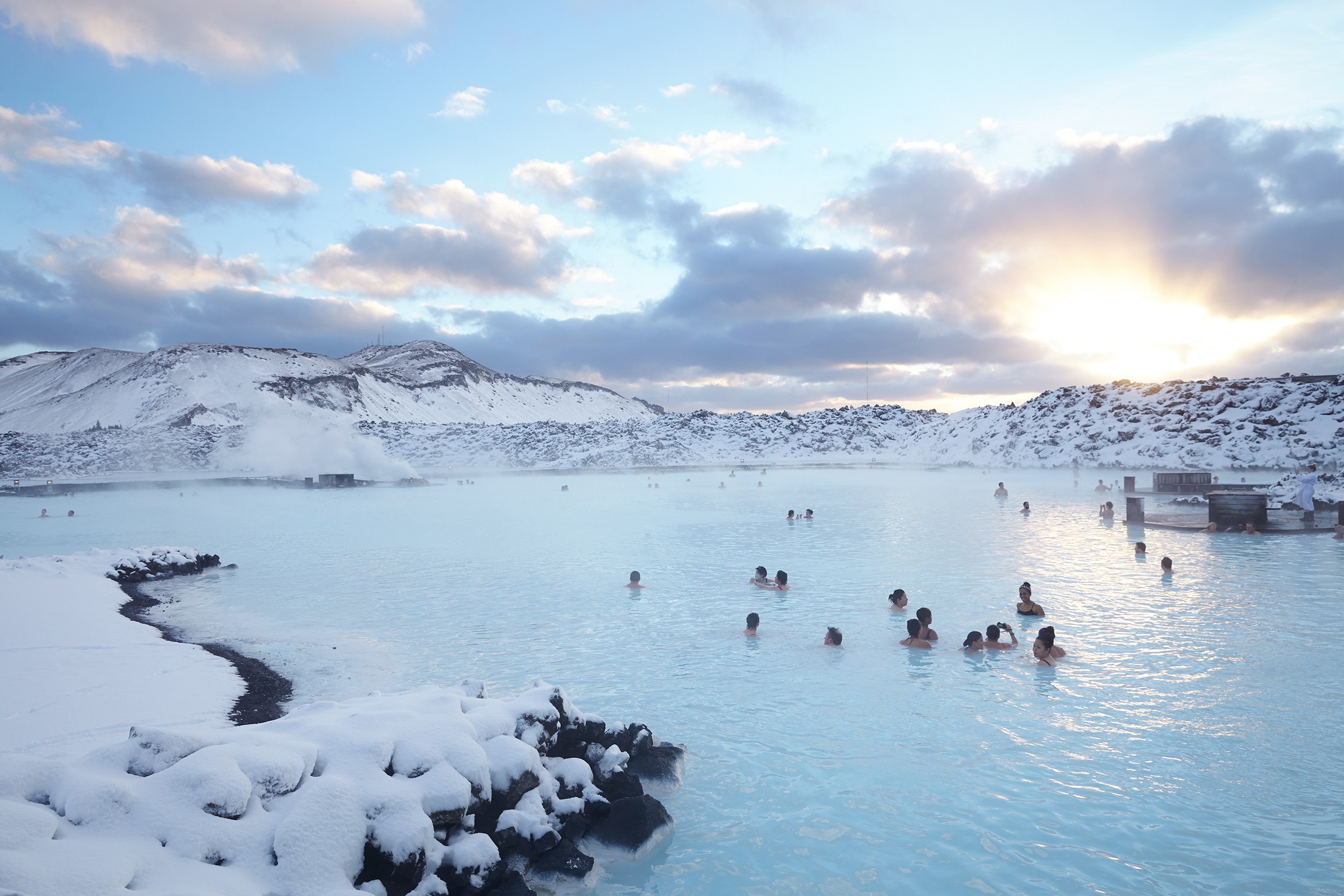 The Blue Lagoon is a huge hot spring complex, a perfect destination for spa treatments.