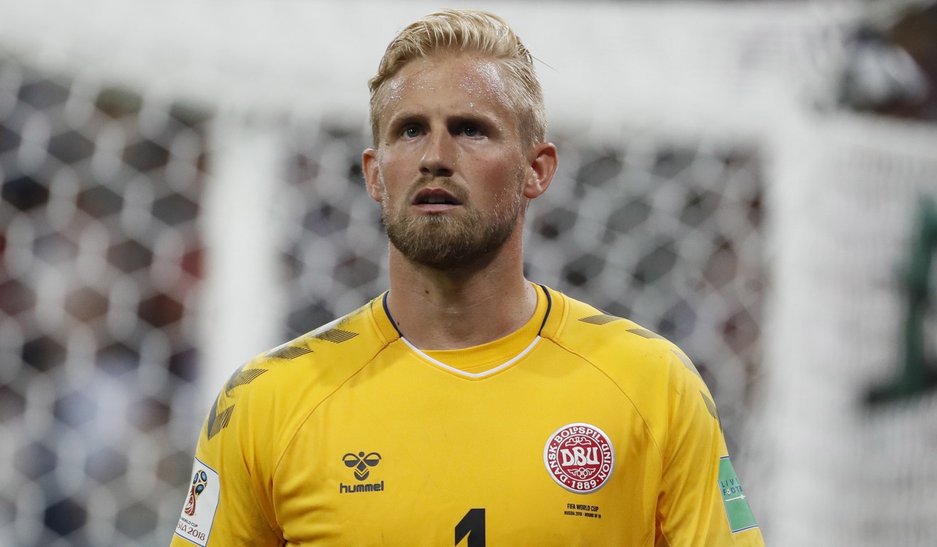 Kasper Schmeichel starred for Denmark at the World Cup, and could be set for a move to Chelsea. Photo: EPA