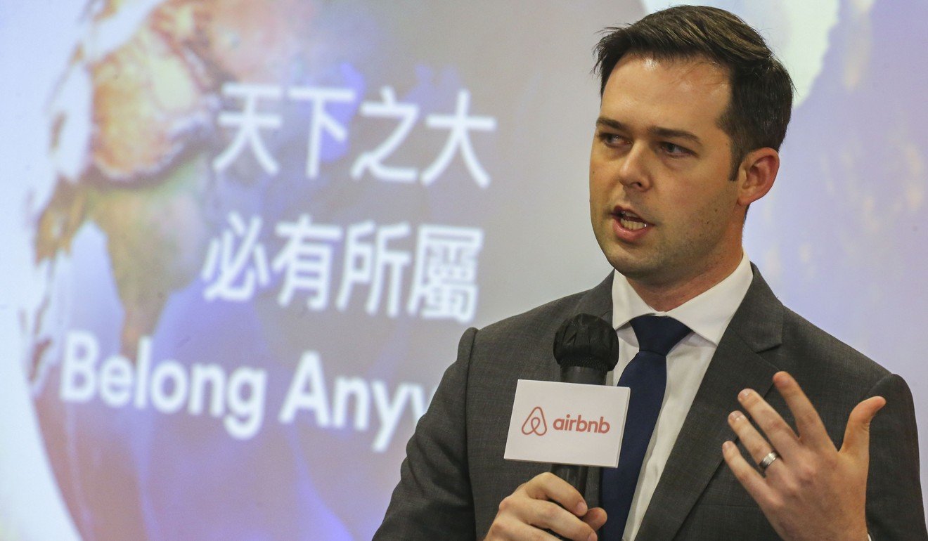 Mike Orgill, Airbnb’s Asia-Pacific public policy director, insisted it would be a loss for the economy if short-term homestay lodgings remained outlawed. Photo: Dickson Lee