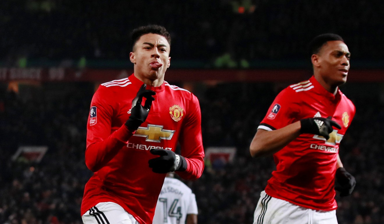 Jesse Lingard (left) is proving popular among fantasy users after a breakthrough season for Manchester United and England. Photo: Reuters