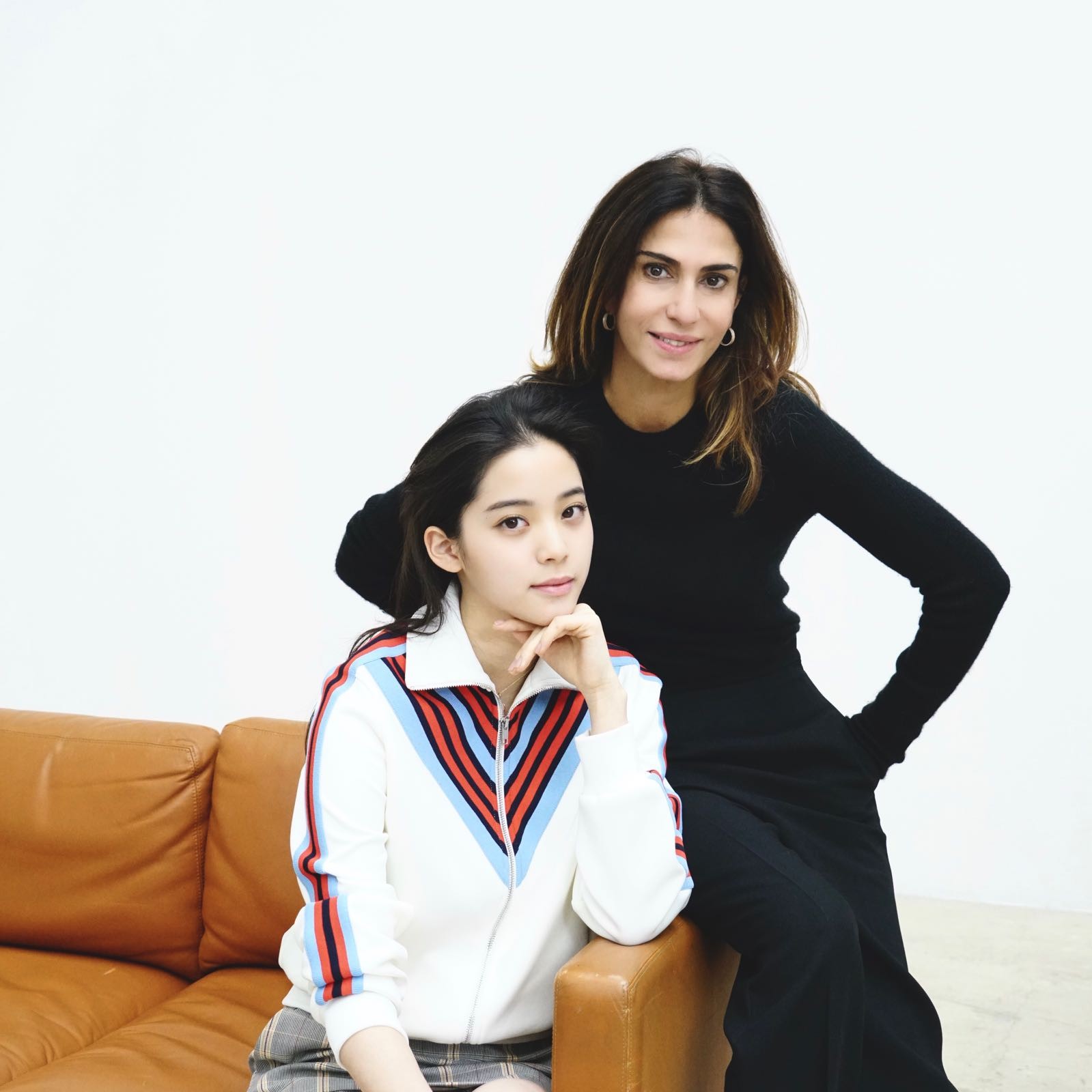 Founder of French label Maje, Judith Milgrom, with influencer Nana Ou-yang, who is the face of the brand’s 20th anniversary collection.