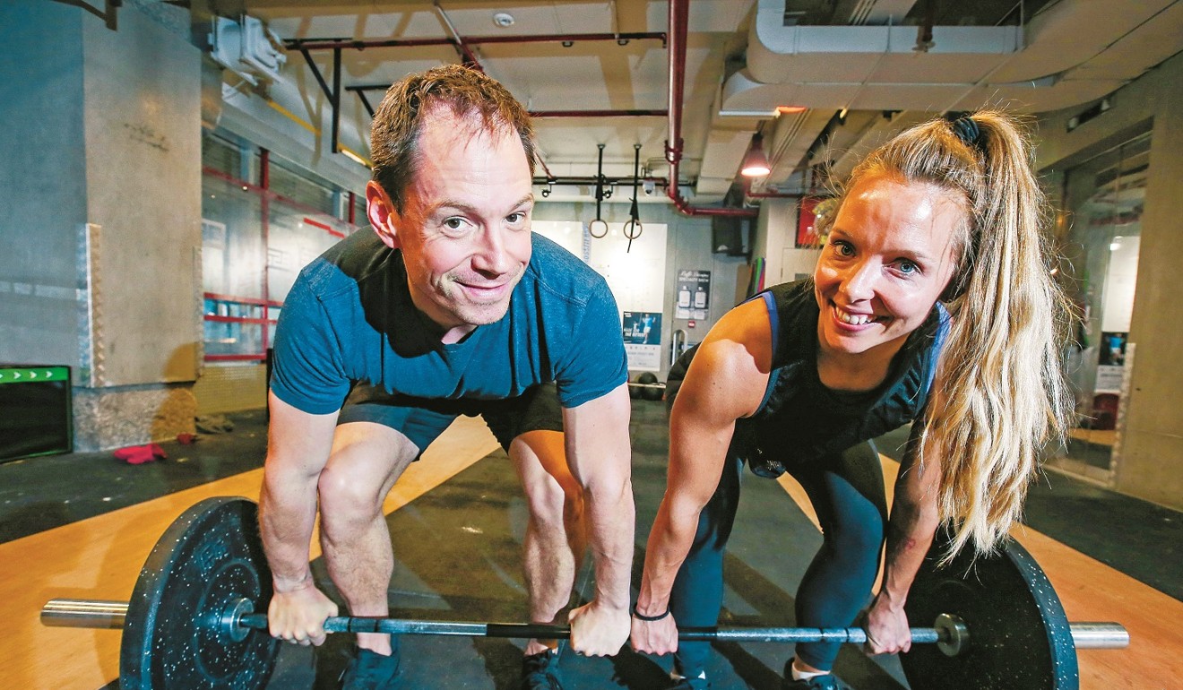 Alan Mckenzie (left) and his wife Sophie, a senior coach with CrossFit 852. Photo: David Wong