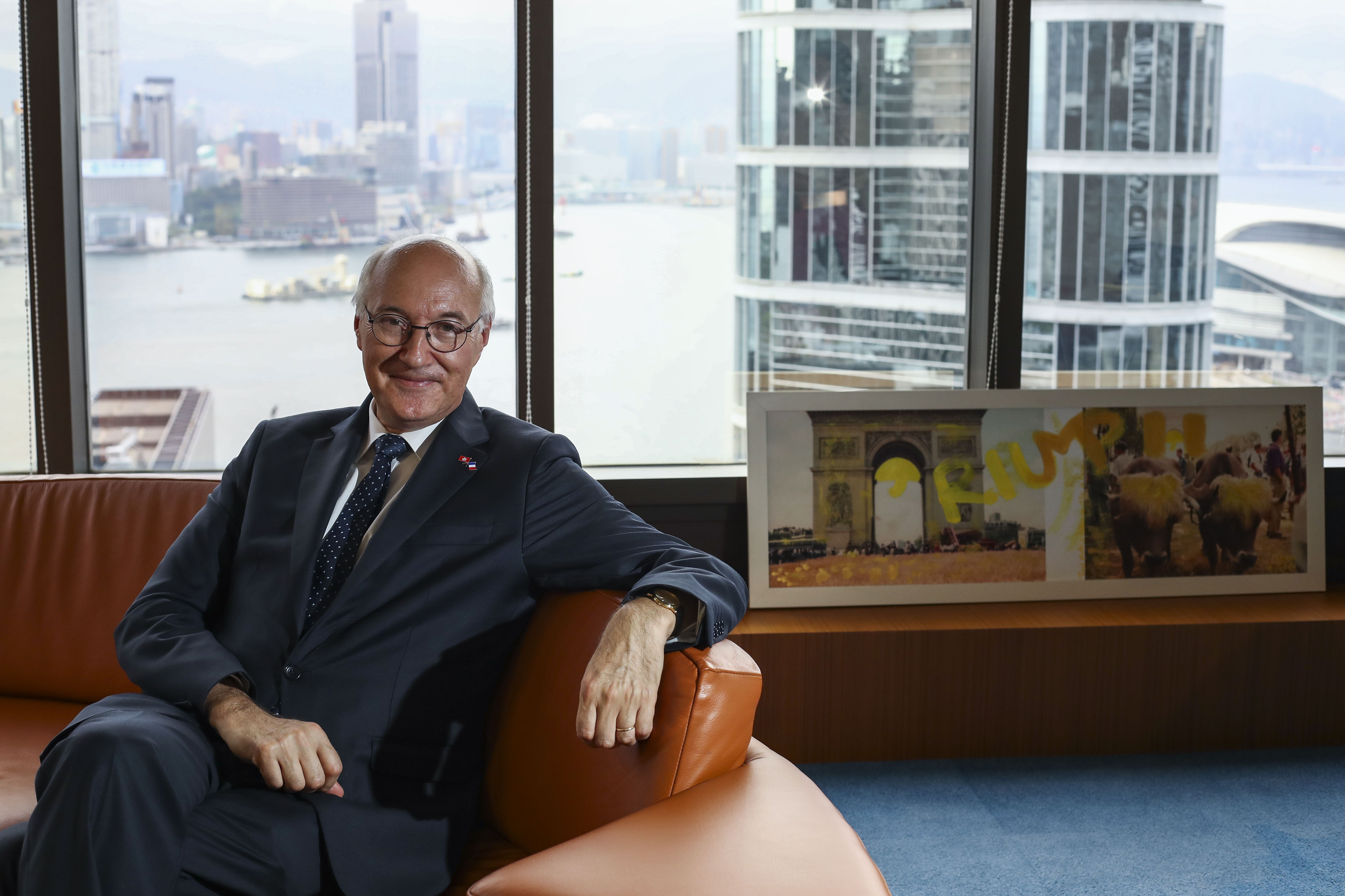 Eric Berti, consul general of France in Hong Kong and Macau, in his office in Admiralty. Photo: Nora Tam