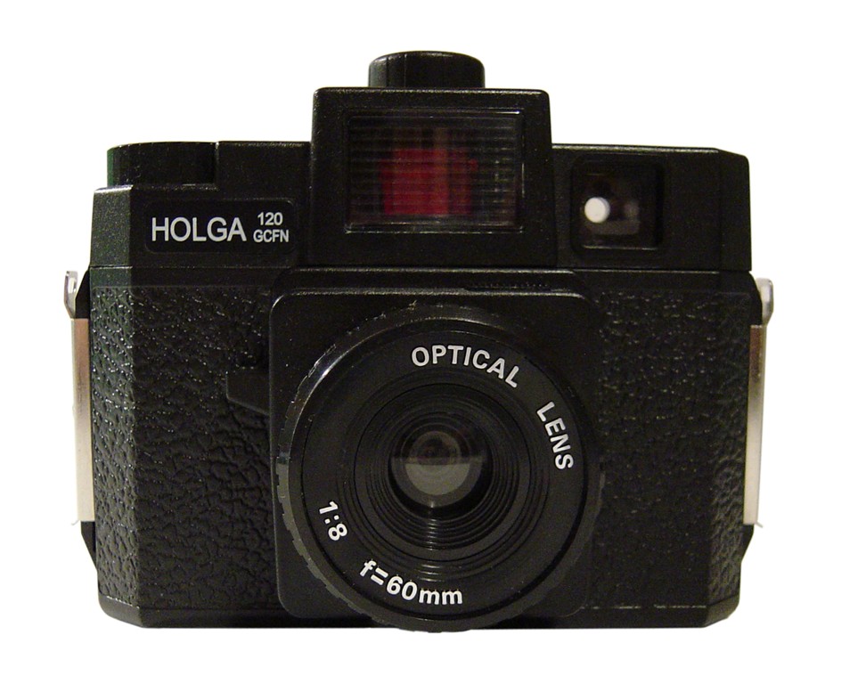 The Holga 120 GCFN camera has a colour flash and glass lens. Photo: Holga