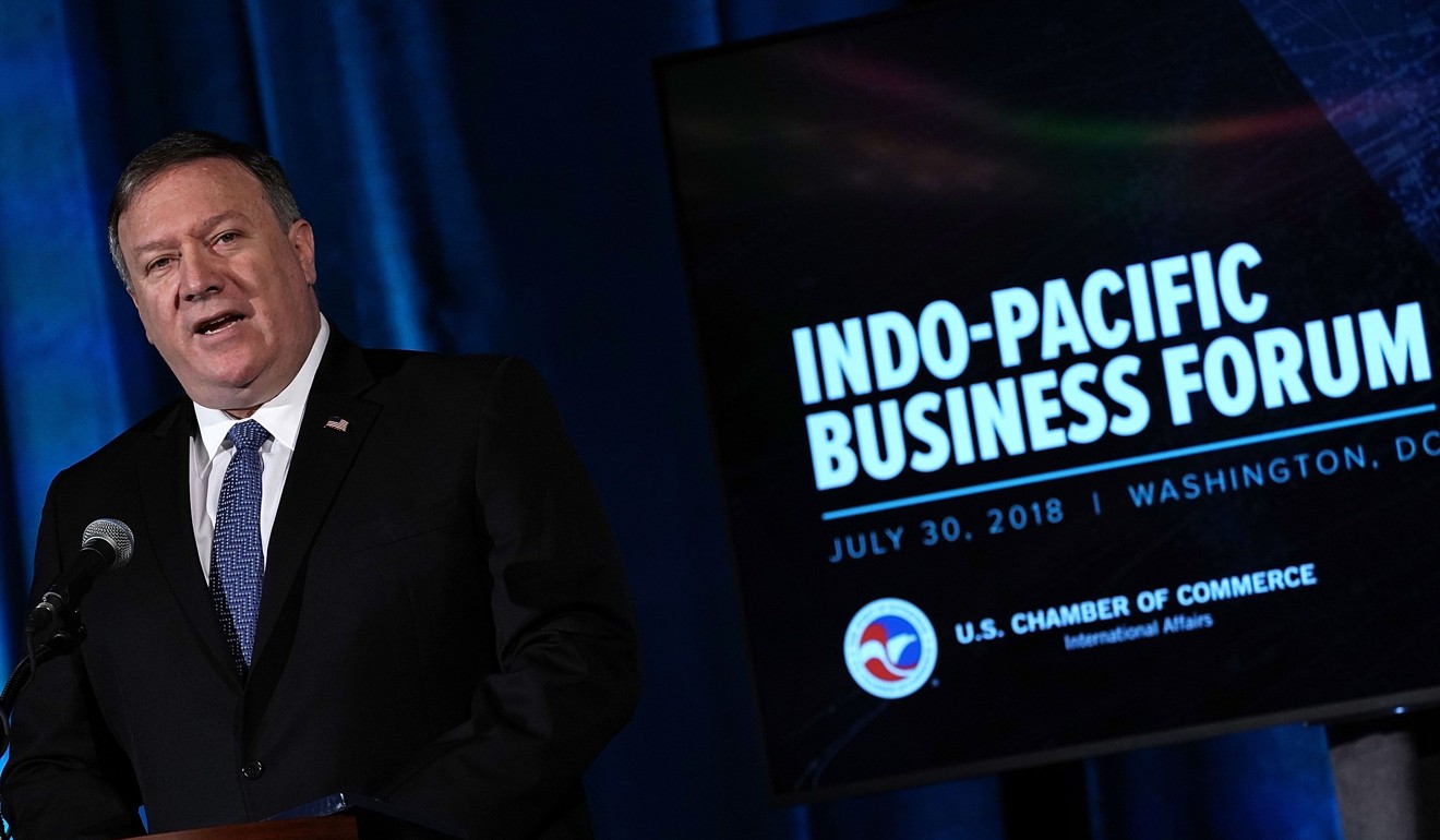 US Secretary of State Mike Pompeo said the US would invest US$113 million in new technology, energy and infrastructure initiatives in emerging Asia. Photo: AFP