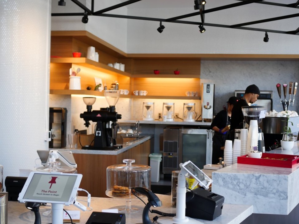 The Point cafe in the lobby of Pinterest’s San Francisco headquarters. Photo: Business Insider