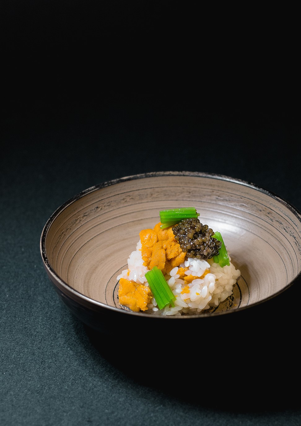 A caviar dish created by Kashiwaya Hong Kong, which is teaming up with caviar house Kaviari to serve an 11-course menu for one night only, on August 16.