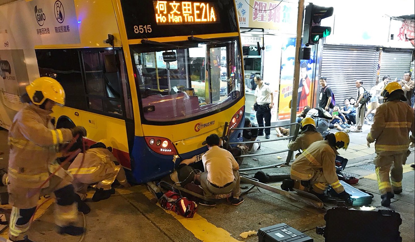 Three people were killed in a Citybus double-decker accident. Photo: Roy Issa