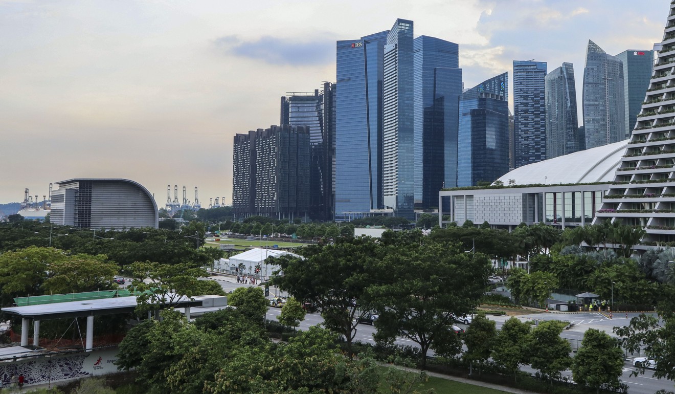 Singapore’s central business district, where prime rents have risen by 6 per cent in the first half. Photo: Roy Issa