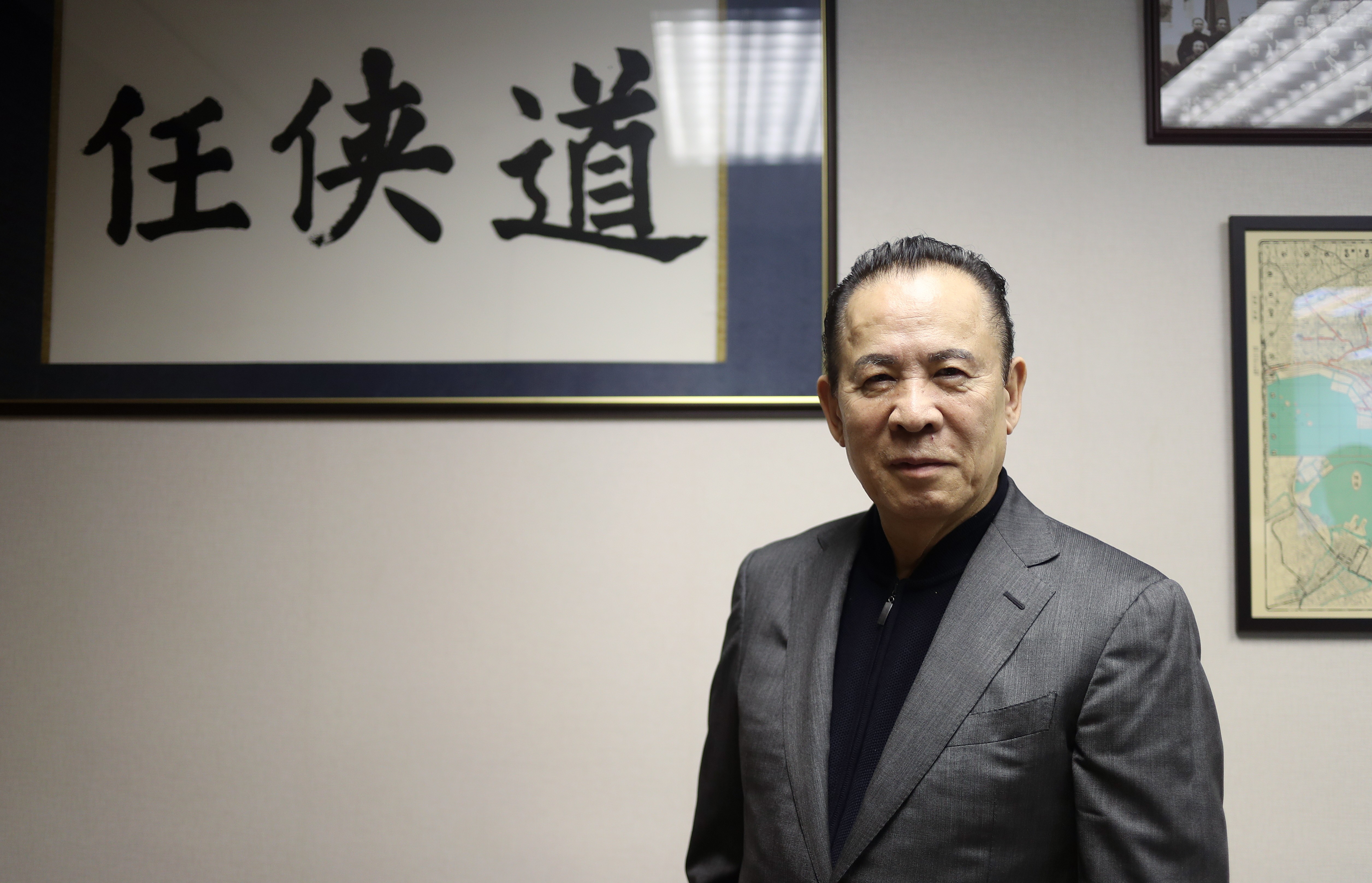 Kazuo Okada, former majority shareholder of Wynn Resorts, poses for a portrait in Central. Photo: Winson Wong