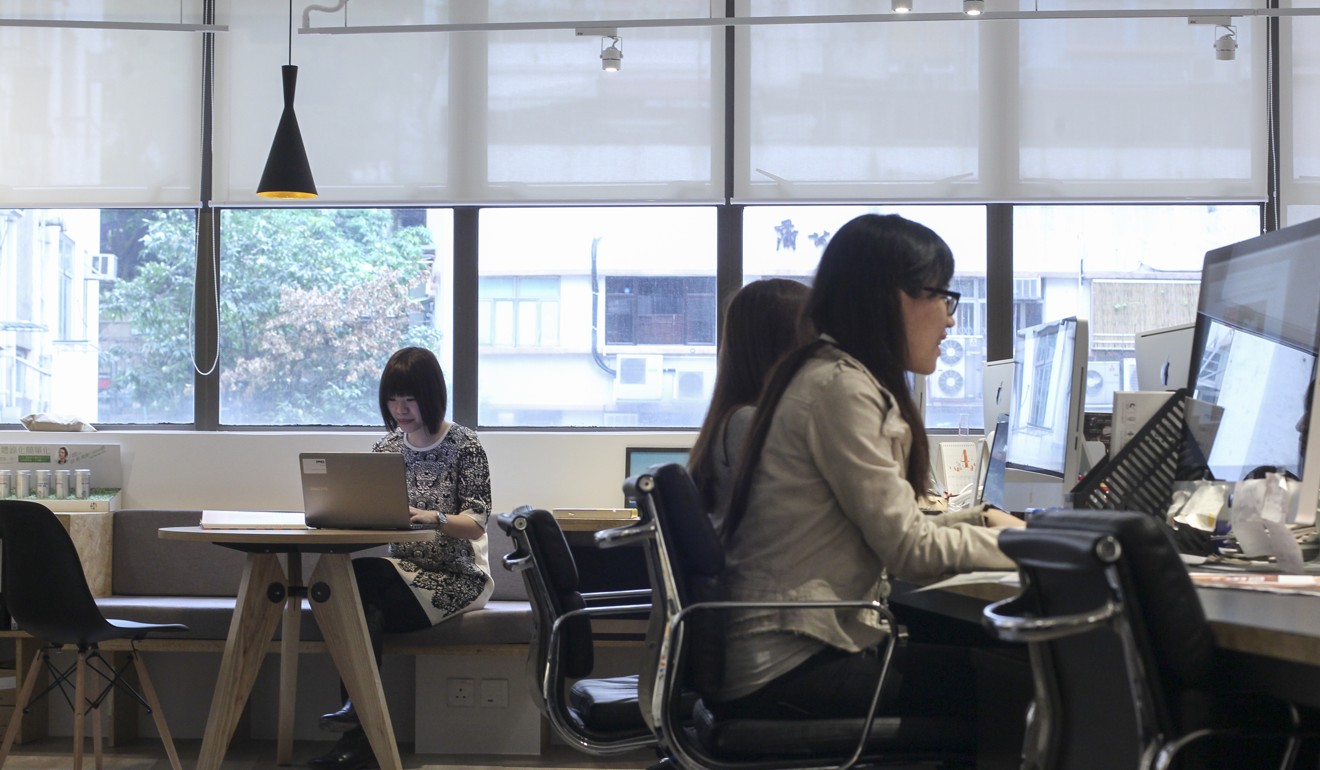 Inside the new open-plan offices of Cheil Hong Kong, on Queen's Road Central in Sheung Wan. Photo: SCMP