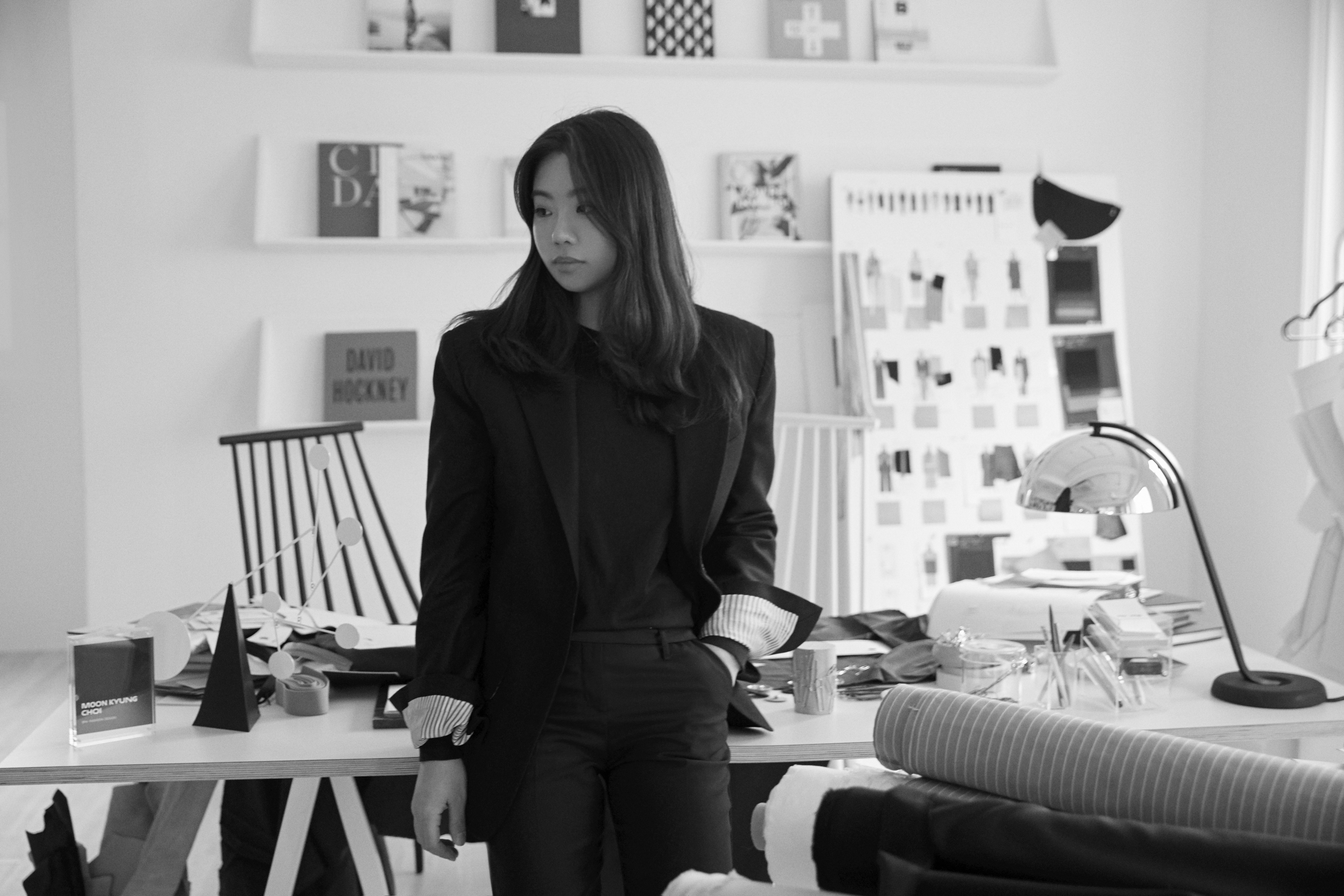 Korean designer Moon Choi in her New York studio.
