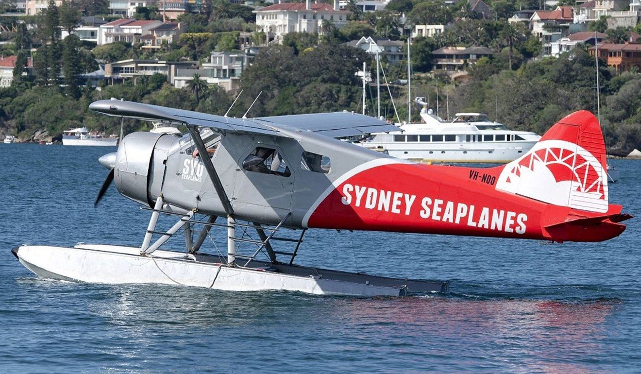A Sydney Seaplanes of single-engine DHC-2 Beaver Seaplane. Photo: EPA