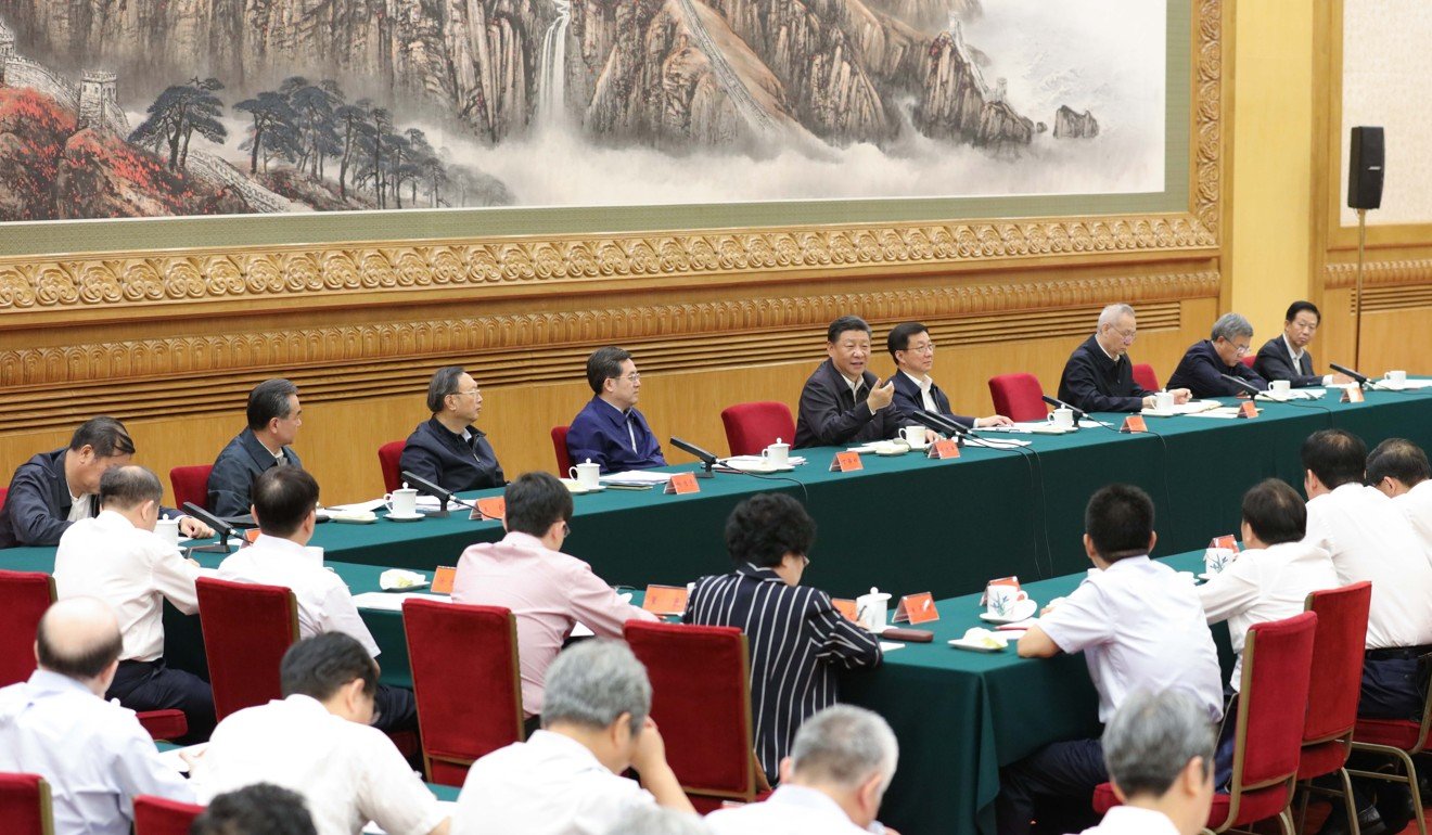 Xi Jinping (centre) said the belt and road strategy “is an open and inclusive process”. Photo: Xinhua