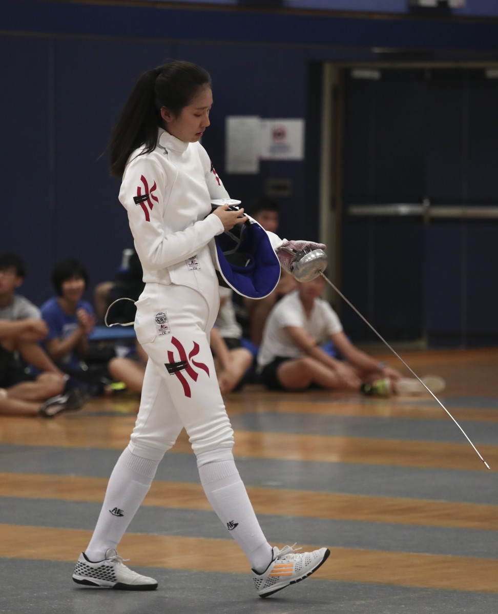 Vivian Kong in August, two months after becoming the first female Hong Kong fencer to win gold at the Asian Fencing Championships. Photo: Jonathan Wong