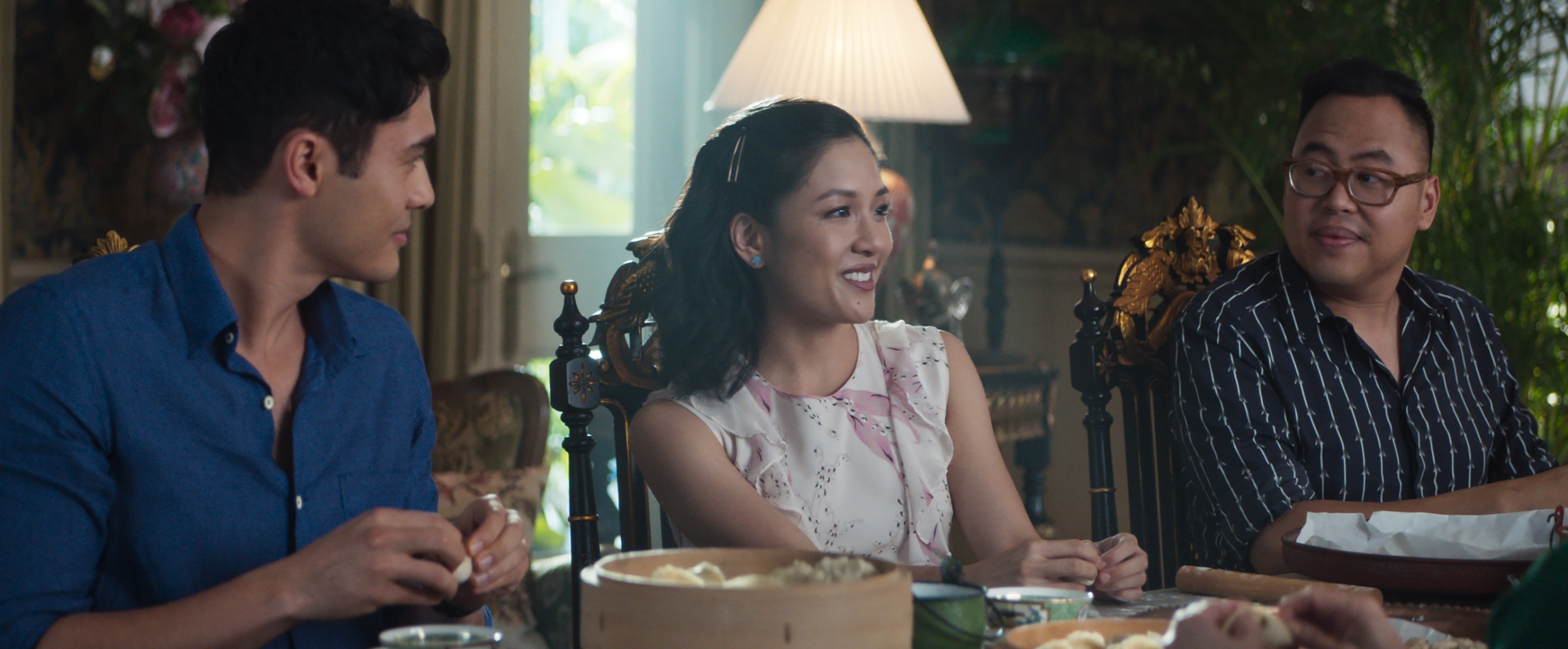 Henry Golding as Nick Young and Constance Wu as Rachel Chu in Crazy Rich Asians. Photo: Handout