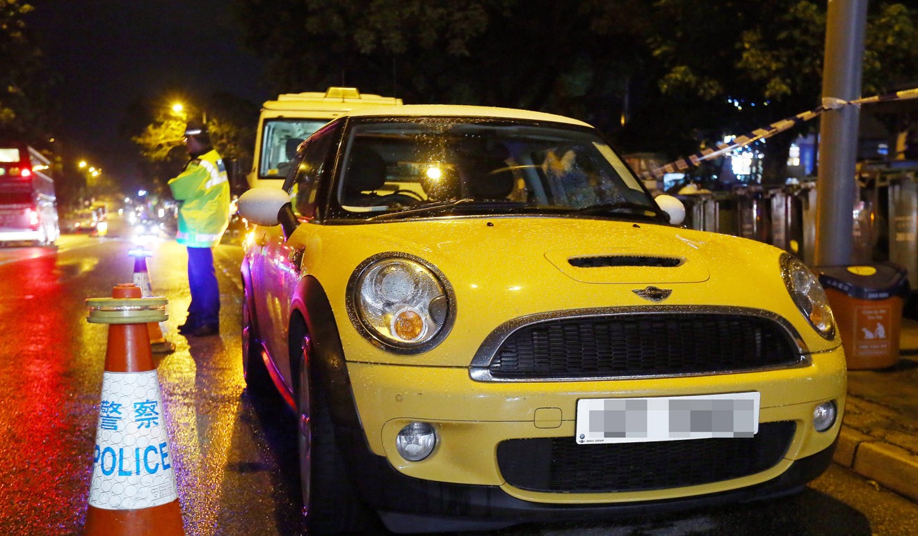The yellow Mini Cooper in which the bodies of Lily Khaw and Wong Siew Fing were found. Photo: Edmond So