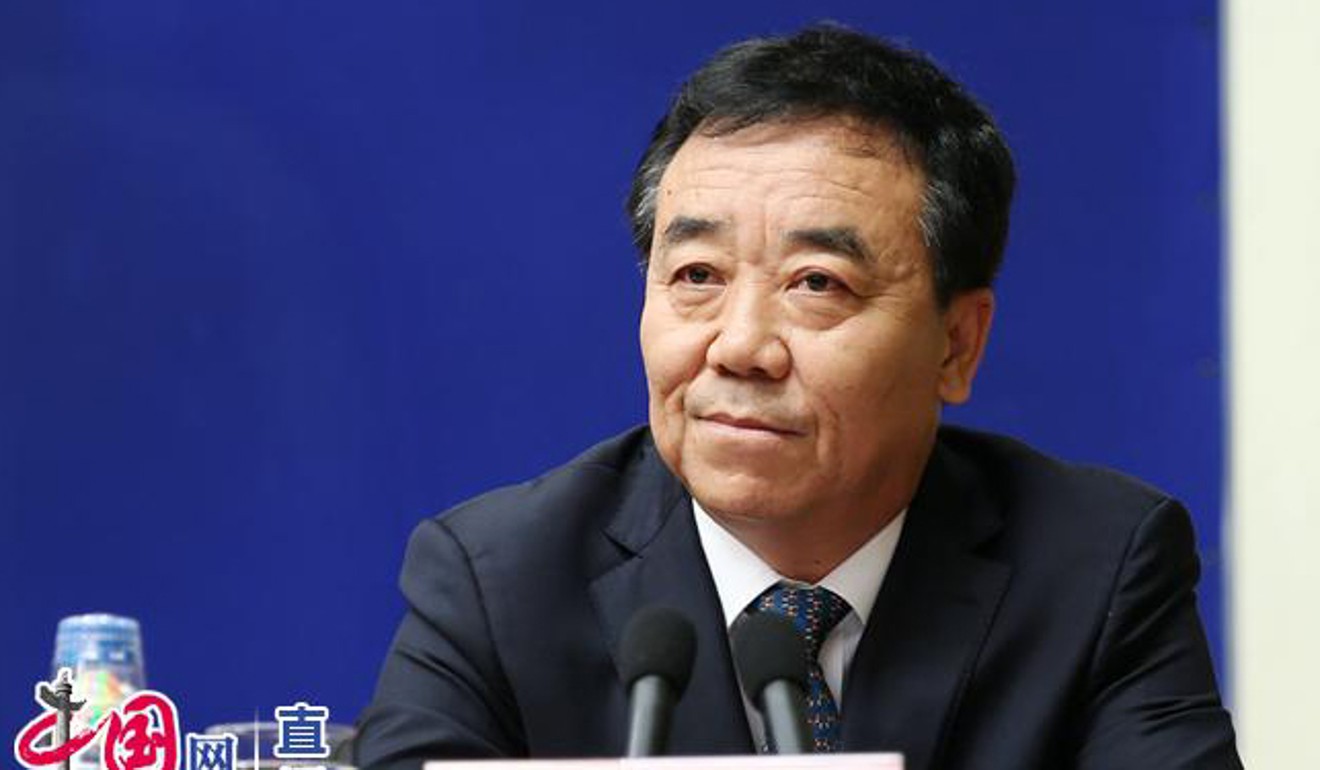 Bai Shangcheng, director general of the regional Communist Party committee's United Front Work Department, at the news conference. Photo: China.com.cn