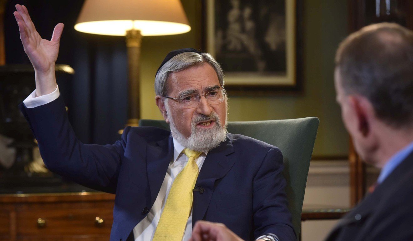 Britain's former Chief Rabbi, Rabbi Lord Sacks said the Labour leader, Jeremy Corbyn, had “to express clear remorse” for remarks he made in 2013 about a group of “Zionists”.