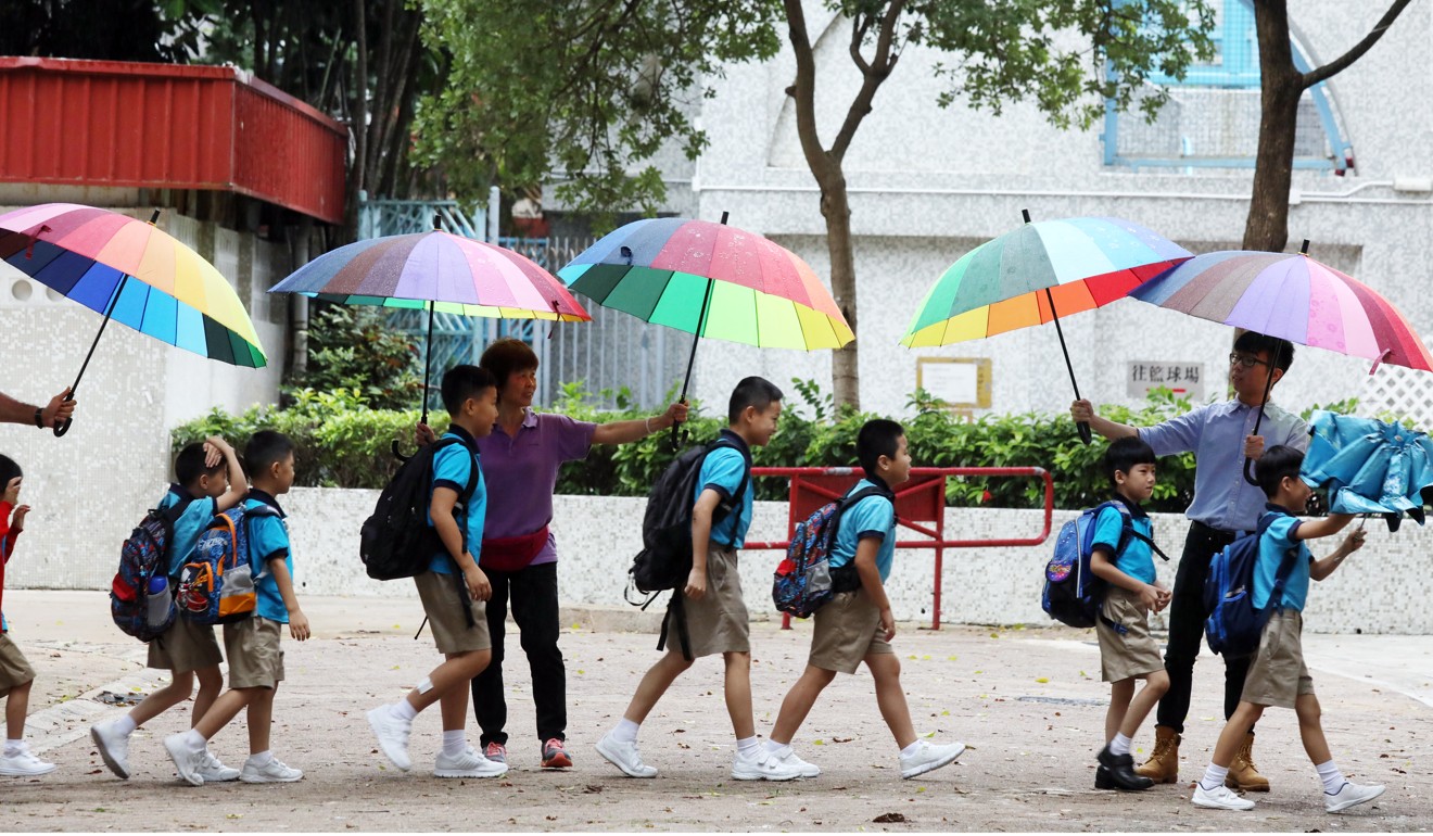 This year, 190 Primary One pupils started at Tsuen Wan Trade Association Primary School. Photo: Dickson Lee