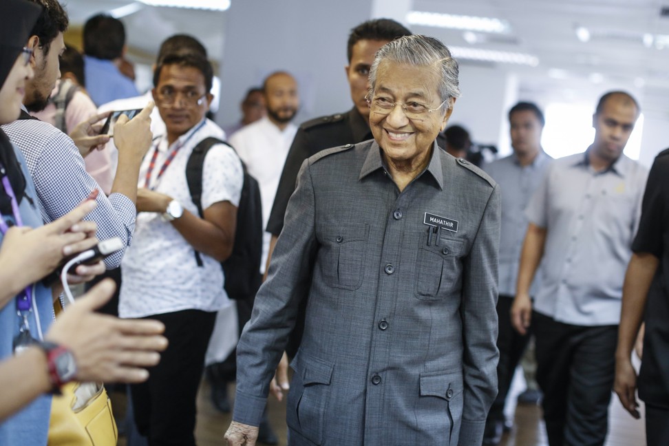 Mahathir Mohamad, Malaysia's Prime Minister, at a news conference in Petaling Jaya on May 28, 2018. Photo: Bloomberg