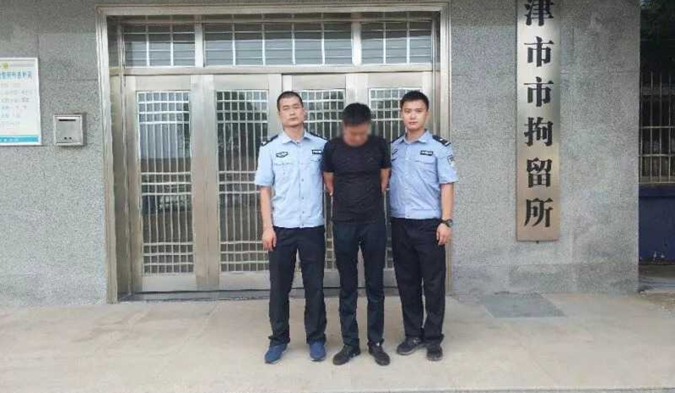 Xin was detained after police spent two weeks tracking him down. Photo: Handout