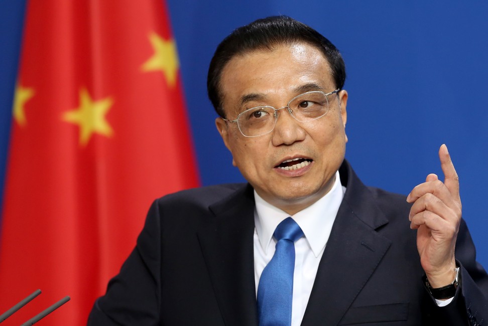 Chinese Premier Li Keqiang said he would ensure there is no increase in the corporate tax burden for small firms. Photo: EPA-EFE