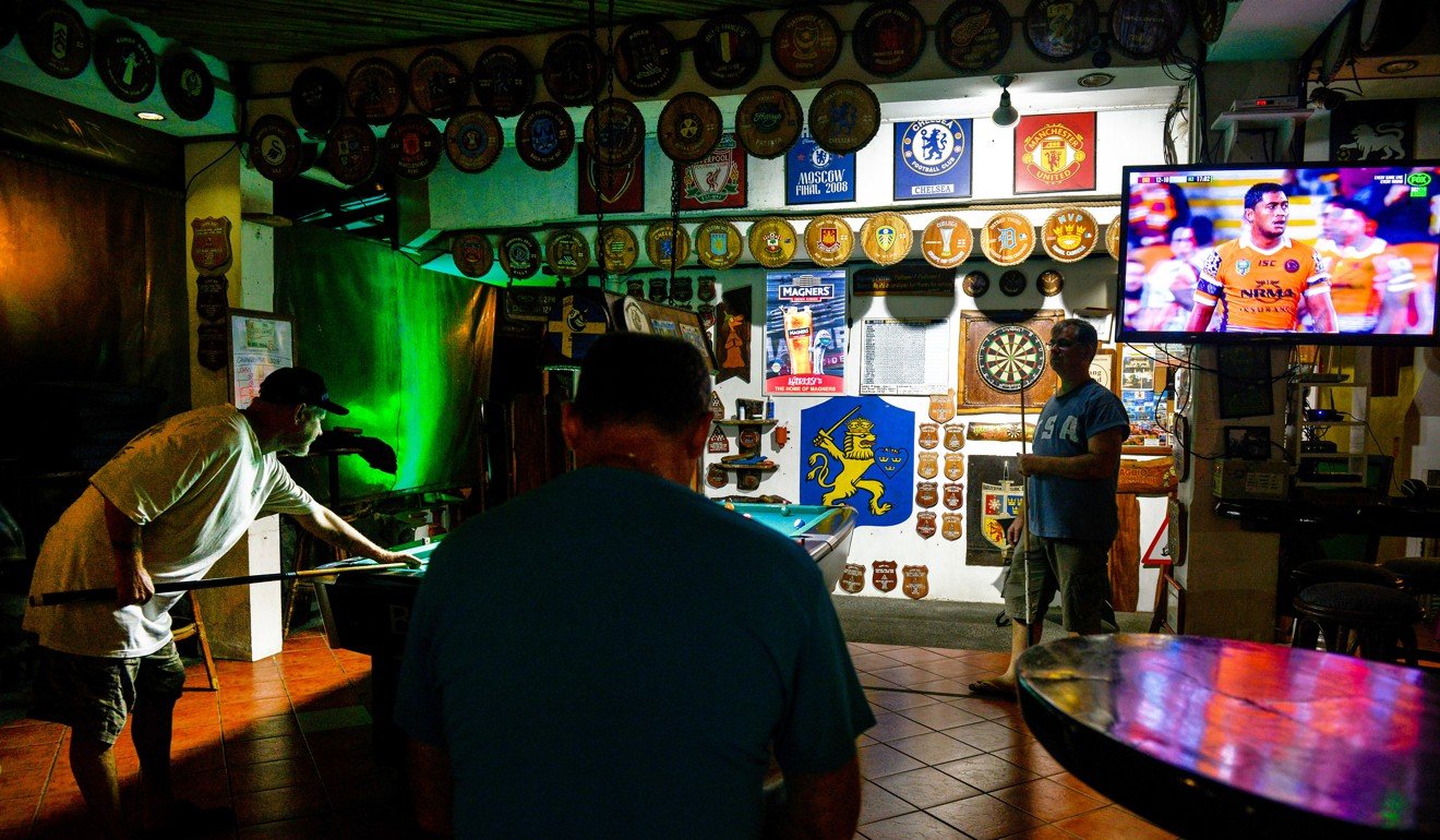 Inside a bar in Barrio Barretto, Subic Bay. Photo: Chris Stowers