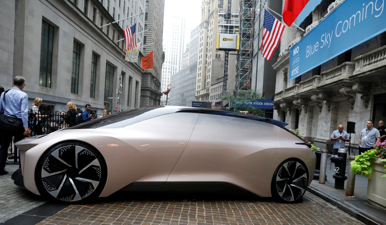 Chinese electric vehicle maker Nio closes 10 per cent up in New York