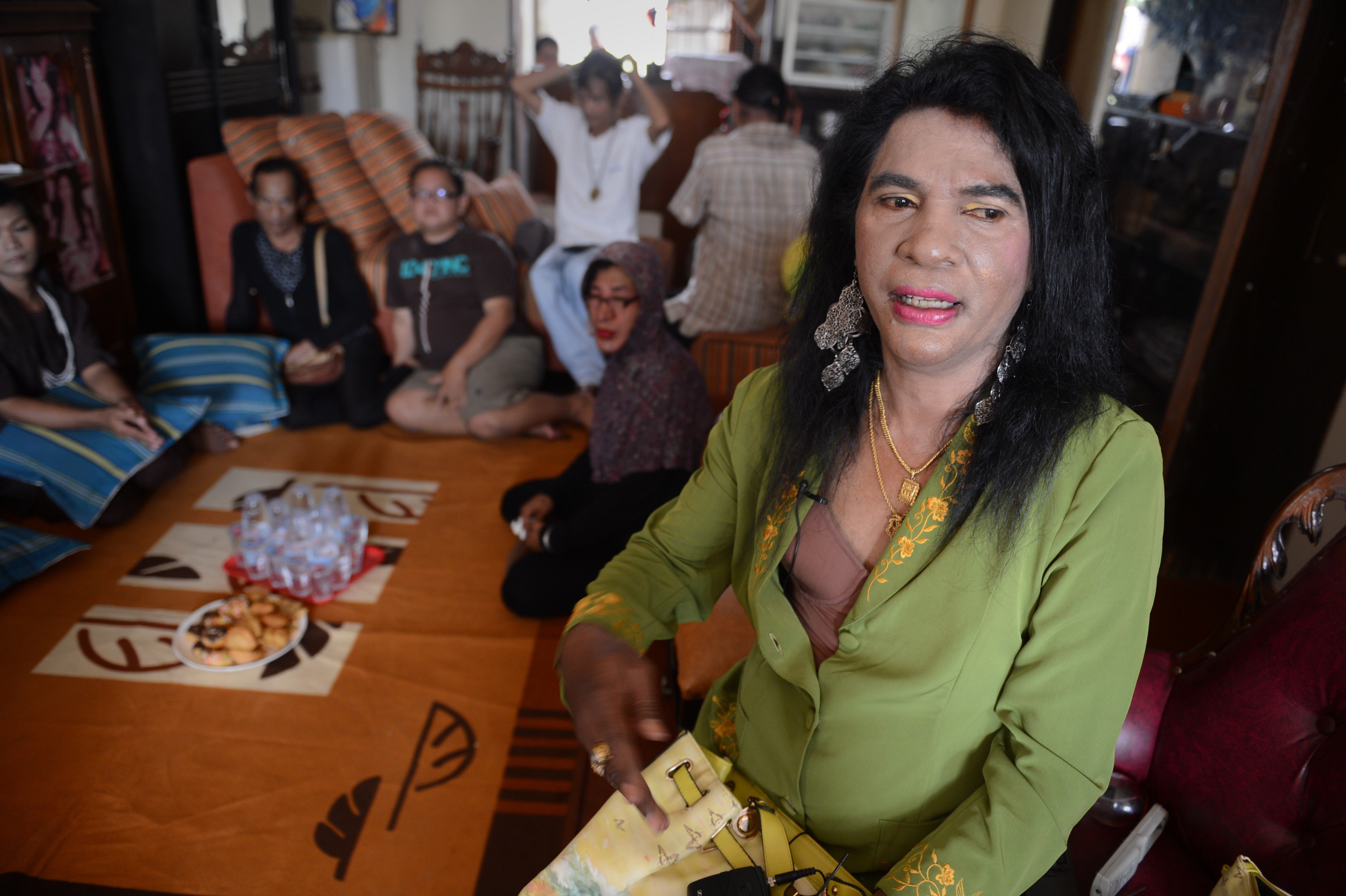 Yulianus Rettoblaut, a transgender activist in Indonesia. Photo: AFP