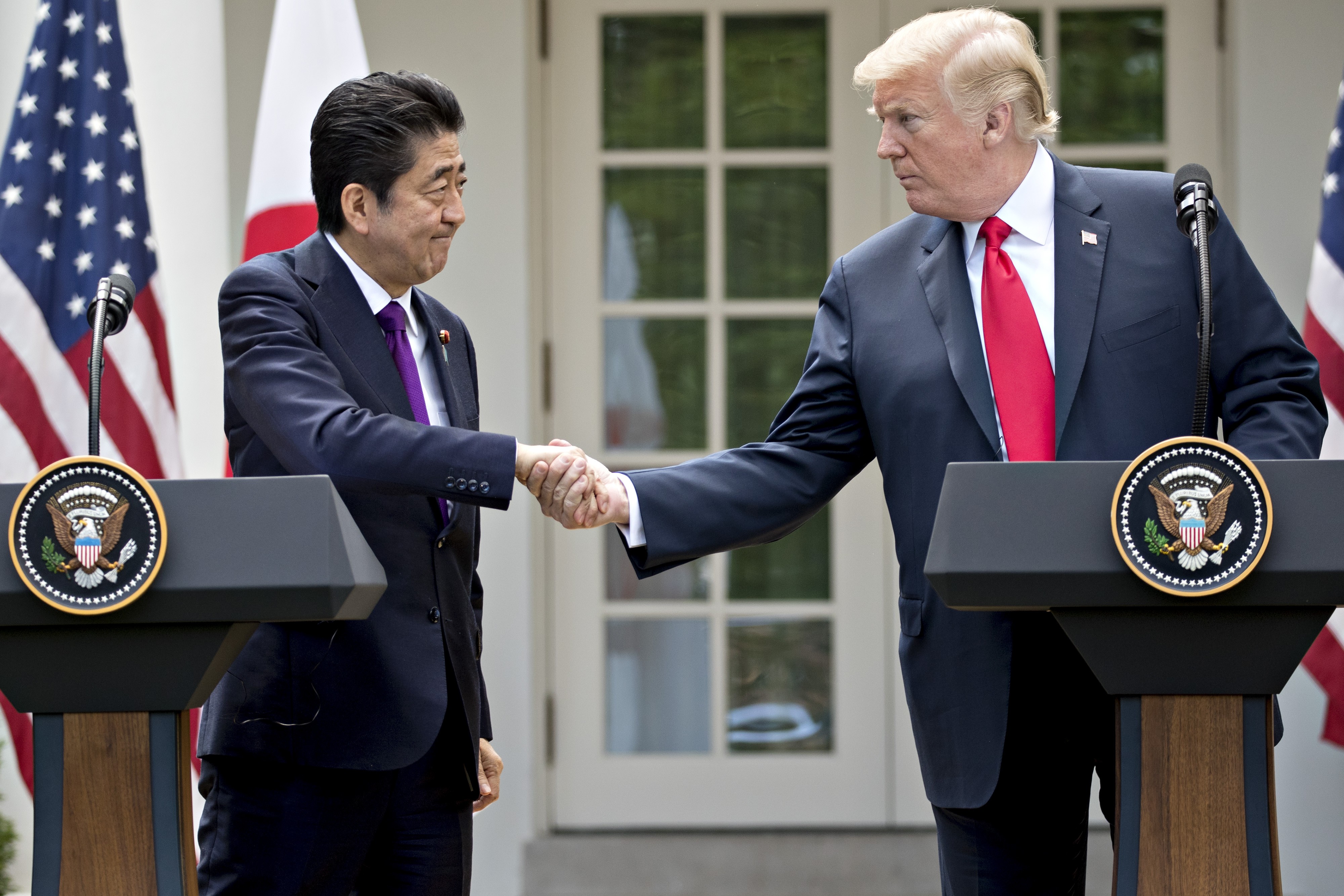 Shinzo Abe is poised to become Japan’s long serving prime minister on Thursday, a chance to fulfil his dream to revise the pacifist constitution. Yet Donald Trump’s trade war and slowing demand may get in the way, writes William Pesek.