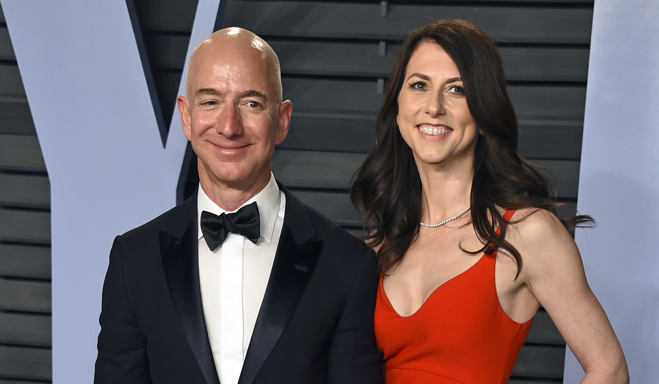 Jeff Bezos and wife MacKenzie Bezos in March. Photo: Invision/AP