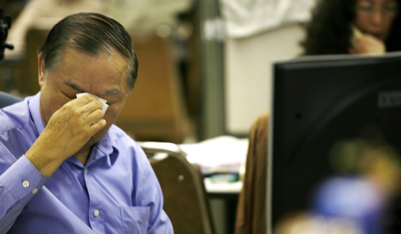 Hong Kong markets went into a tailspin during the autumn trading months of 2008, in the wake of the Lehman Brothers collapse. Photo: AP