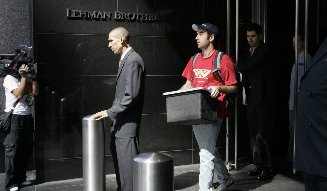 Lehman Brothers, a 158-year-old investment bank choked by the credit crisis and falling real estate values, filed for bankruptcy protection a decade ago. Photo: AP