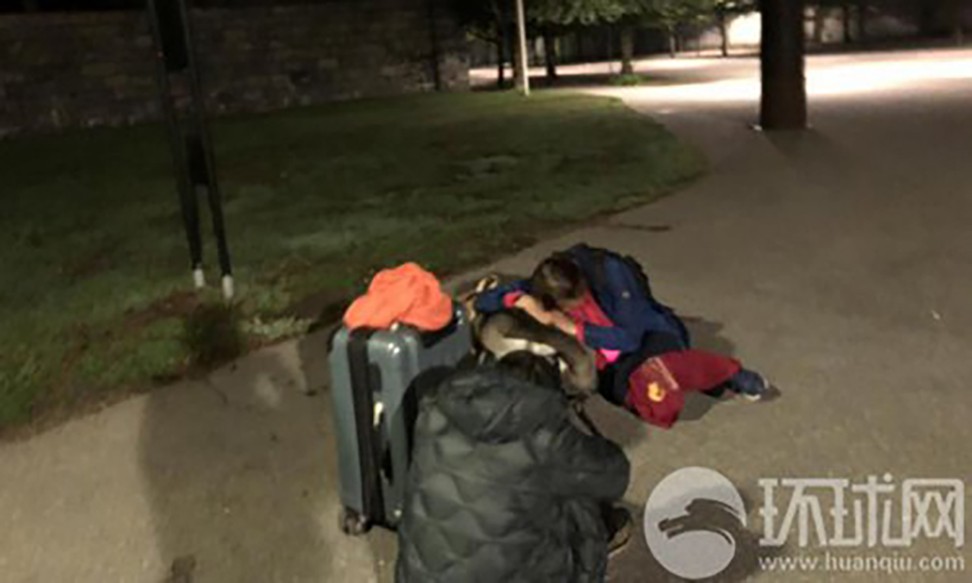 The tourist said on social media that his parents were left sitting on a pavement. Photo: Handout