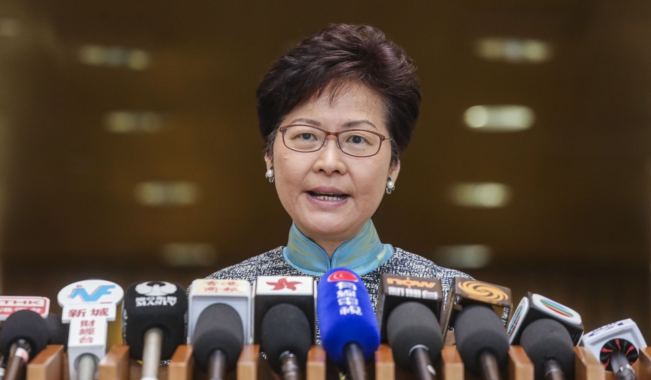 Carrie Lam sent the letter to government employees on Tuesday. Photo: K.Y. Cheng