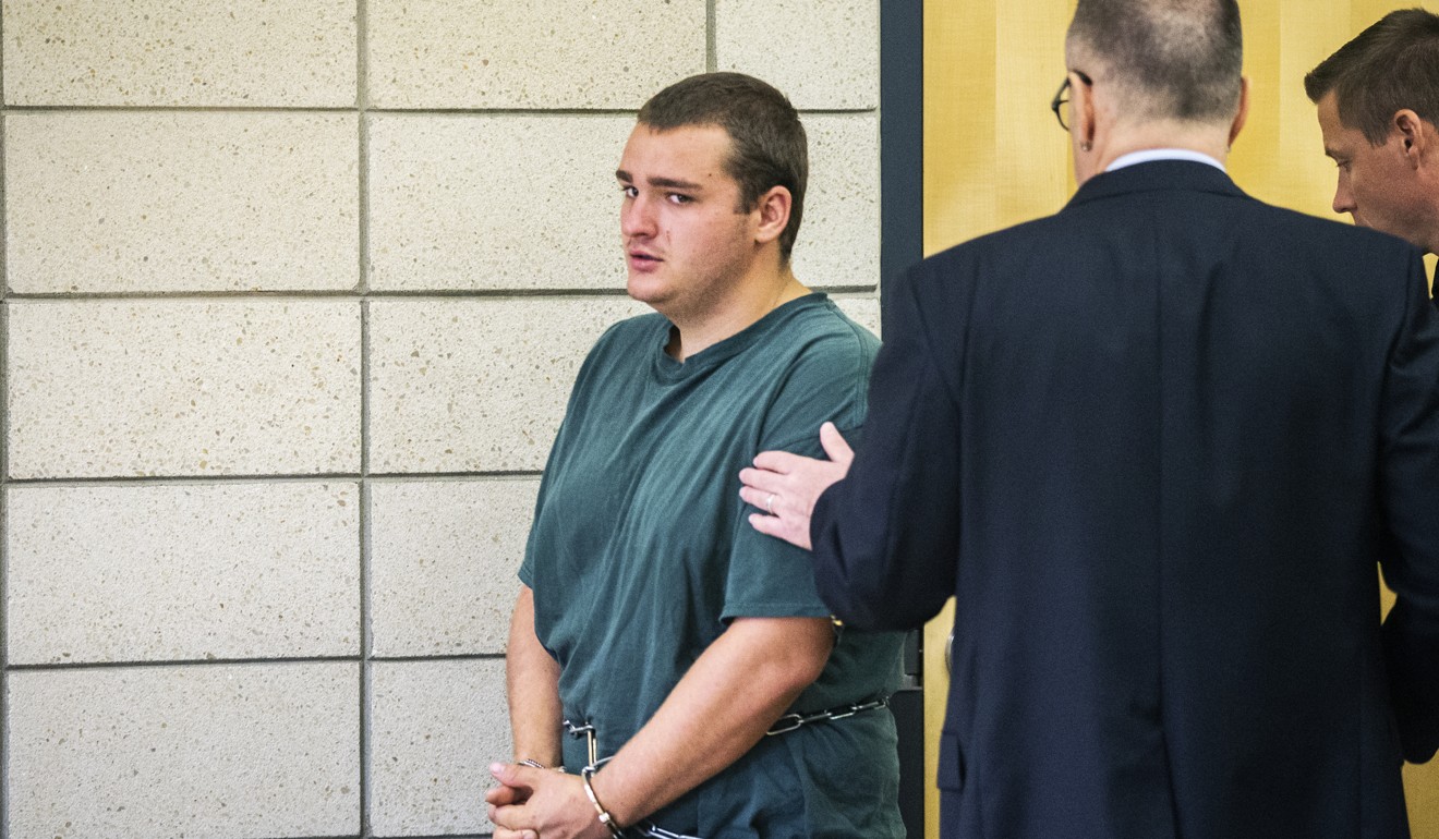 Richards makes his initial court appearance after being charged with the murder of Barquin. Photo: AP