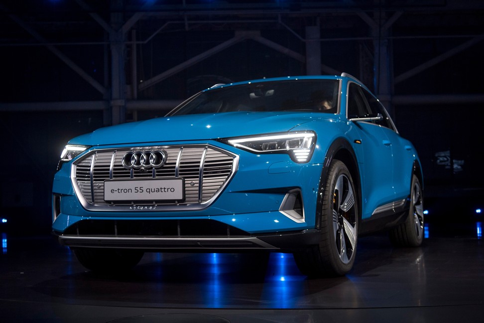 The new Audi AG e-tron all-electric SUV was unveiled on September 17 in Richmond, California. Photo: Bloomberg