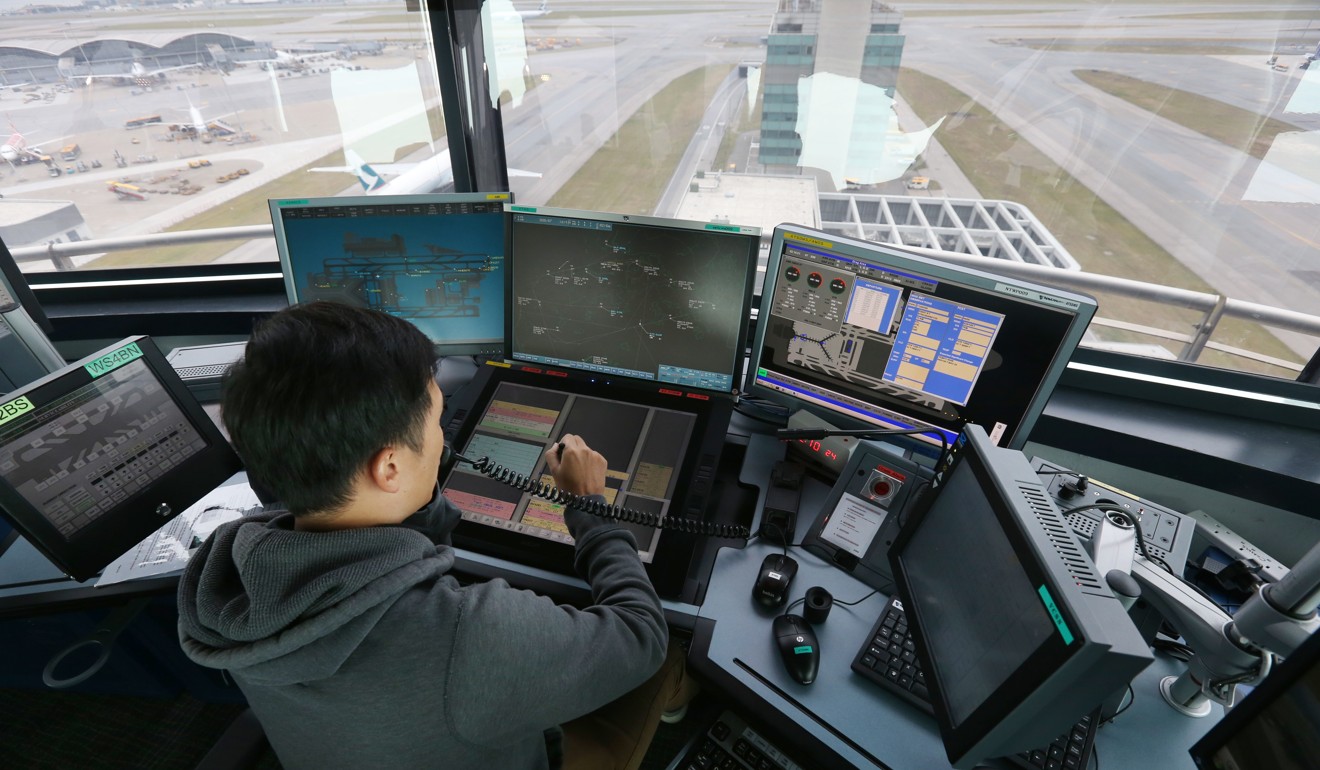 Air traffic controllers handle on average up to 2,000 flight movements in Hong Kong airspace daily. Photo: Dickson Lee