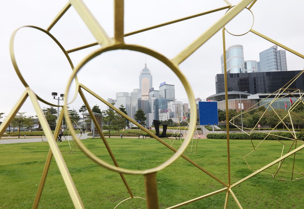 Wong’s Asteroids & Comets installation, exhibited as part of Hong Kong’s Harbour Arts Sculpture Park from February to May. Picture: Felix Wong