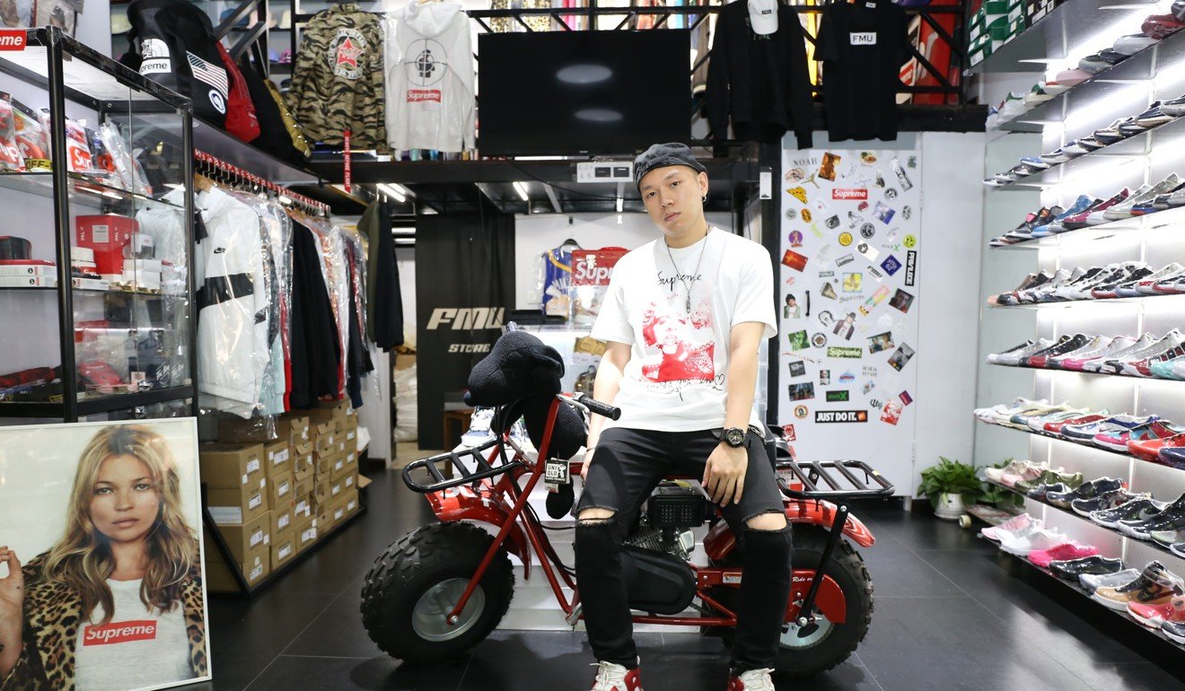 Wilson Wong co-founded FMU, which resells Supreme products in Shanghai. Photo: Rachel Cheung