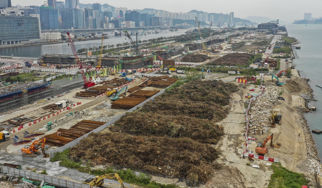 Five sites in Kai Tak are expected to store tree waste from across the city. Photo: Winson Wong