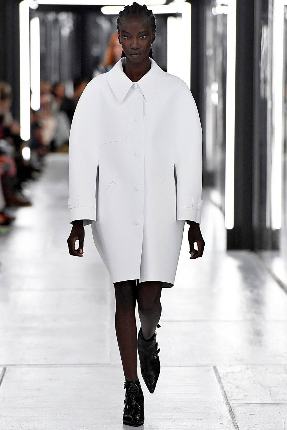 Nicolas Ghesquière For Louis Vuitton White Off-The-Shoulder Gown