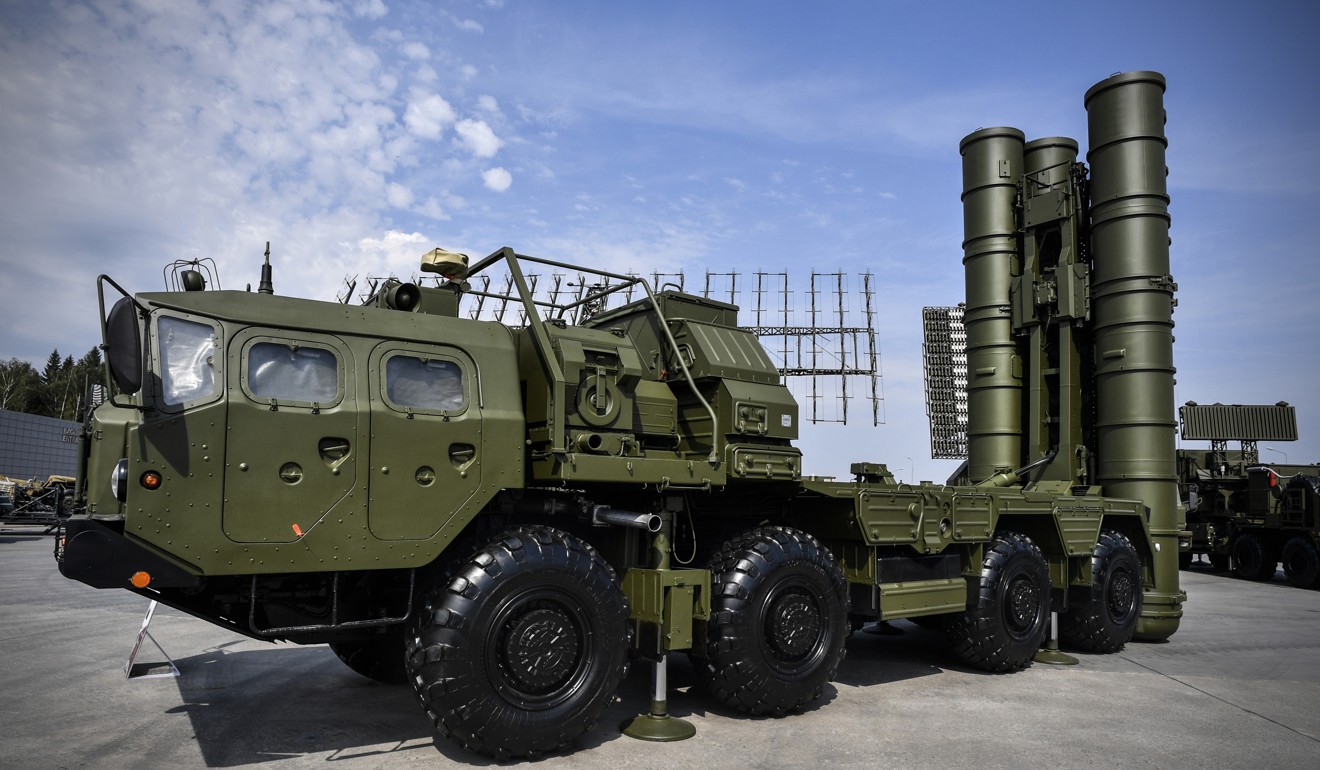 The Russian S-400 anti-aircraft missile launching system. Photo: AFP