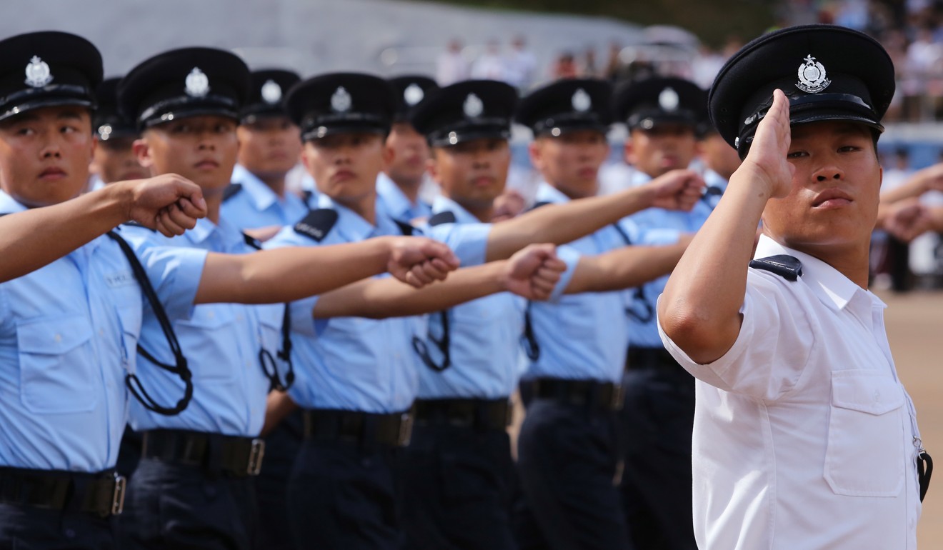 The police have strict rules on the wearing of uniforms. Photo: SCMP