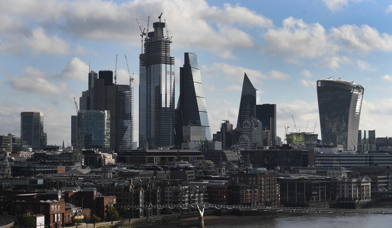 Some suggest darker clouds could be forming over the City of London, the UK capital's financial district, as Brexit nears. Photo: EPA